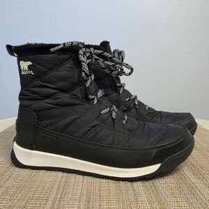 Sorel Whitney II Short Lace Winter Boots — Black — Women’s 8